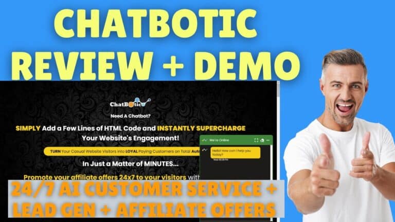 Chatbotic Review and Demo – 24/7 Assistant, Lead Gen and Affiliate Promos